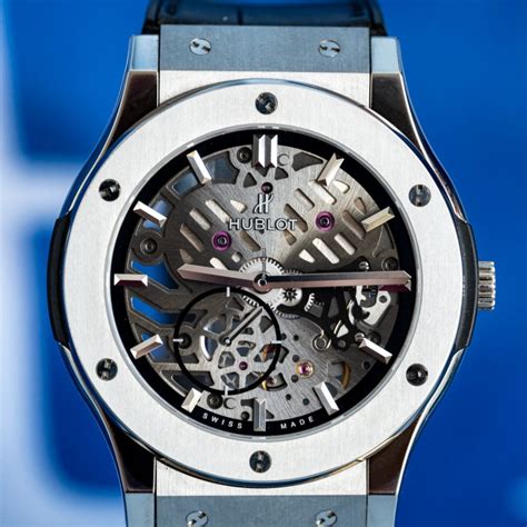 skeleton watch hublot|Hublot classic fusion classico.